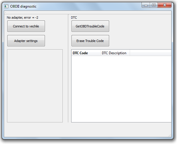 qt obdII diagnostic